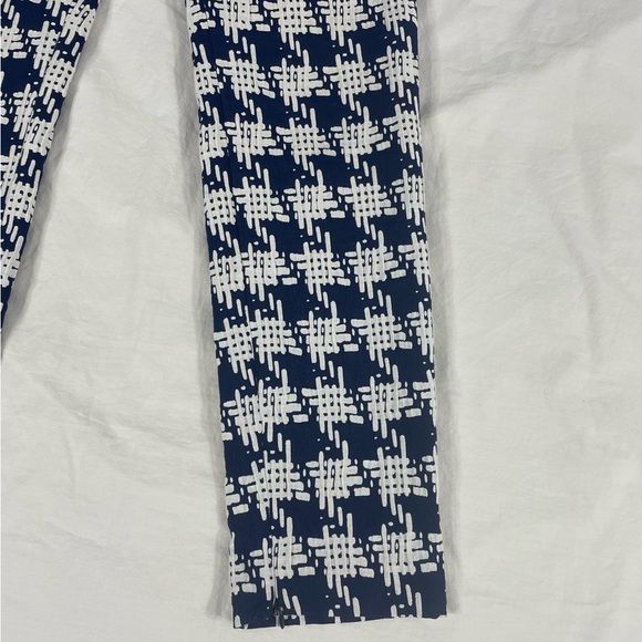 Zara Basic Women Blue Pattern Size Zipper Skinny Pants Size XS - Picture 3 of 10